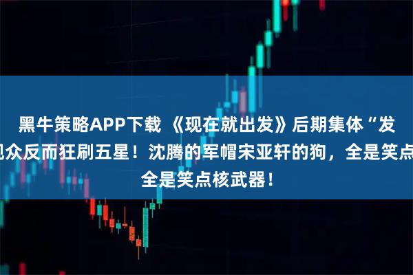 黑牛策略APP下载 《现在就出发》后期集体“发疯”？观众反而狂刷五星！沈腾的军帽宋亚轩的狗，全是笑点核武器！