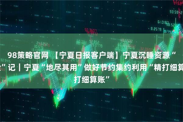 98策略官网 【宁夏日报客户端】宁夏沉睡资源“生金”记｜宁夏“地尽其用”做好节约集约利用“精打细算账”