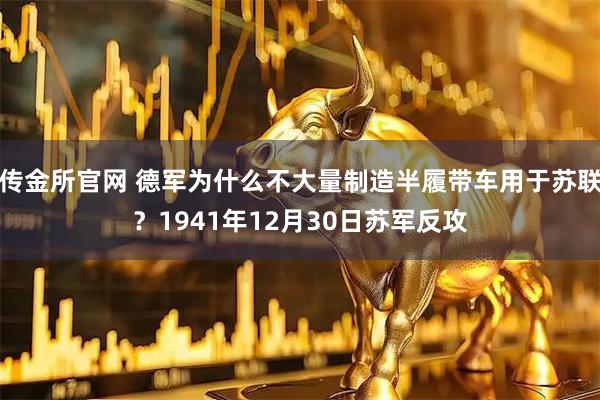 传金所官网 德军为什么不大量制造半履带车用于苏联？1941年12月30日苏军反攻
