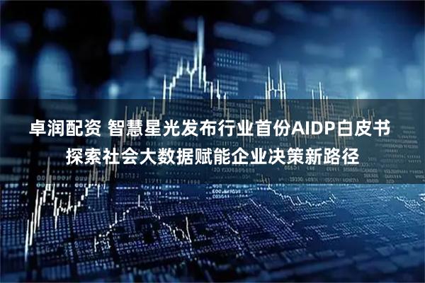 卓润配资 智慧星光发布行业首份AIDP白皮书 探索社会大数据赋能企业决策新路径